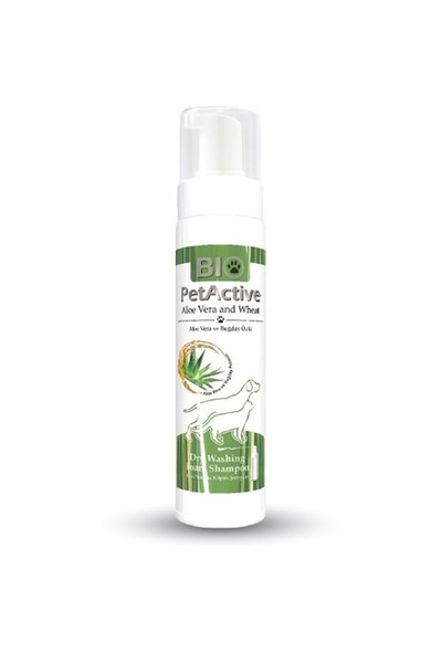 Biopetactive Kuru Ve Köpük Şampuan Aloe Vera Dry Washıng Foam Shampoo (Aloe Vera Özlü Kuru Yıkama Kö