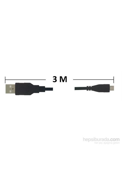 PS4 Gamepad Şarj Kablosu (3M)