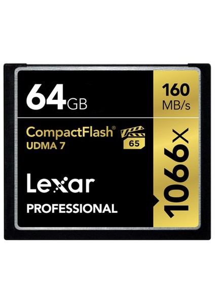 64Gb 1066X Professional Cf - 160 Mb/Sn.Compackt Flash Hafıza Kartı
