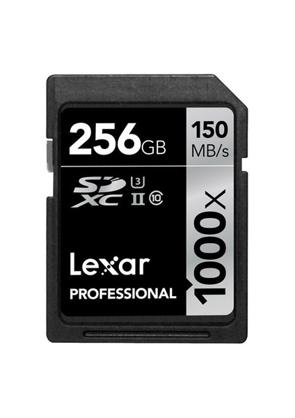 256Gb 1000X Professional Sdxc Uhs-Iı-150 Mb/Sn. (Class 10) U3 Hafıza Kartı