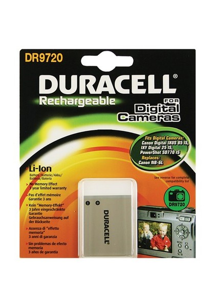 DR9720 Canon NB-6L Dijital Kamera Pili