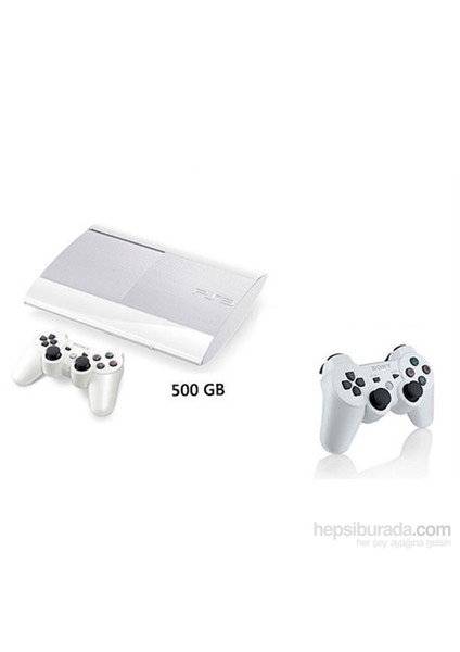 Playstation 3 Super Slim Beyaz Oyun Konsolu + 2. Kol + Hdmi Kablo