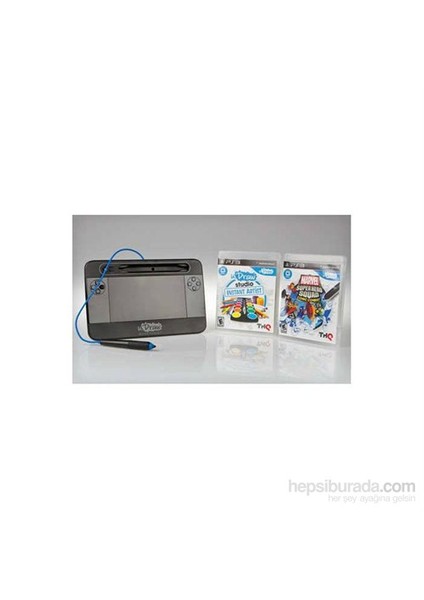 Ps3 Udraw Game Tablet + Marvel Super Hero Squad