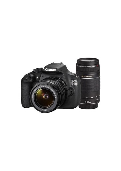 EOS 1200D 18-55+75-300mm SLR Dijital Fotoğraf Makinesi (İthalatçı Garantili) fiyatları