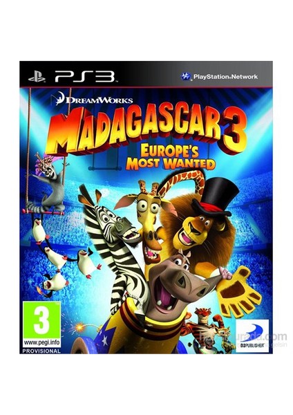 Madagascar 3 Europe's Most Wanted Ps3 Oyunu