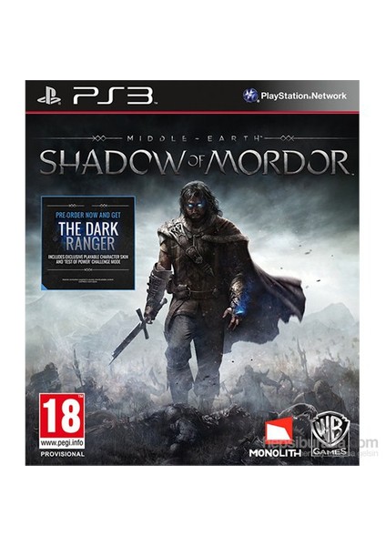 Middle Earth Shadow Of Mordor PS3