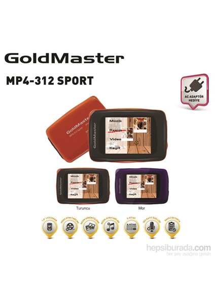 MP4-312 1.8" 8GB Mor Mp3/Mp4 Player fiyatları