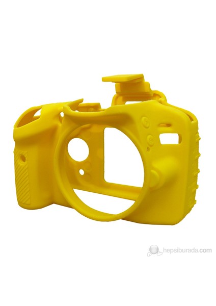 EasyCover Nikon D3200 Silikon Kılıf ECND3200Y(Sarı)