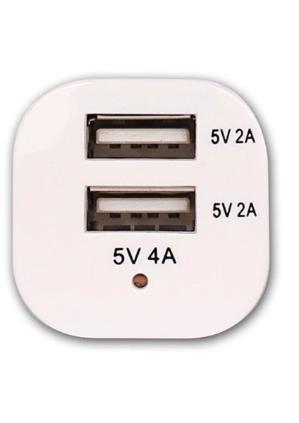 Retro RCA-U03B Tablet Pc 5V 4Amper 20Watt Siyah Araç Şarj Adaptörü