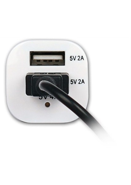 Retro RCA-U03B Tablet Pc 5V 4Amper 20Watt Siyah Araç Şarj Adaptörü
