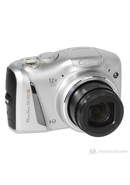 PowerShot SX150 IS 14.1MP 12X Optik Zoom 3.0" LCD HD Çekim Dijital Fotoğraf Makinesi