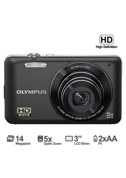 VG-120 14MP 3" LCD 5x Optik Dijital Fotoğraf Makinesi ( Çanta Hediyeli )