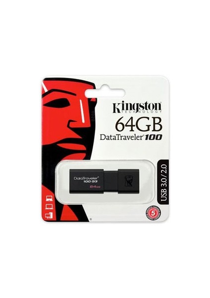 DataTraveler100 G3 64GB USB3.0 Usb Bellek (DT100G3/64GB)