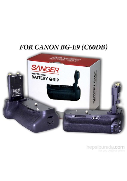 Canon 60D Bg-E9 Sanger Battery Grip