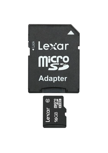 16GB microSDHC + SD Adaptör Class 10 Hafıza Kartı (LSDMI16GABEUC10A)