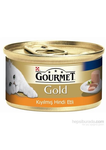 Purina Gourmet Gold Kıyılmış Hindi Etli Konserve Yaş Kedi Maması 85 Gr (1 Adet )