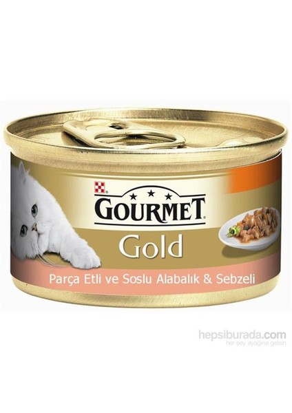 Gourmet Gold Parça Etli Soslu Alabalık Sebzeli Konserve 85 Gr