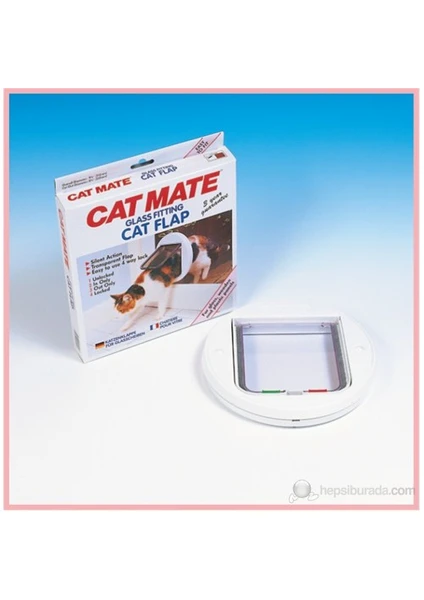 Catmate Kedi Kapısı 4 Yollu Cam için  - 210C - 245mmx223mm