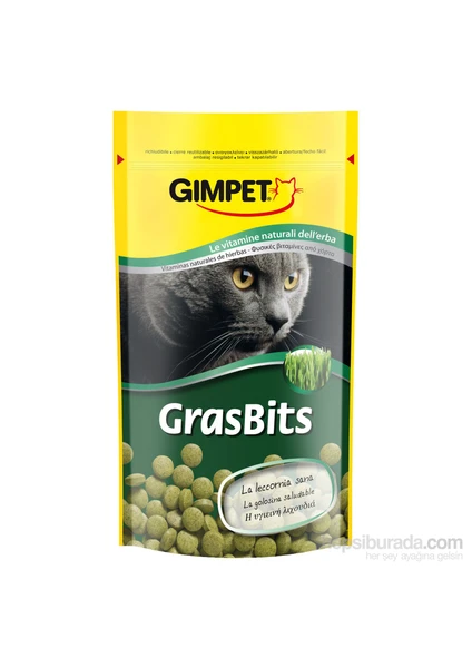 Gras Bits - Kediler İçin Çimen Aromalı Sindirim Tableti 50 gr