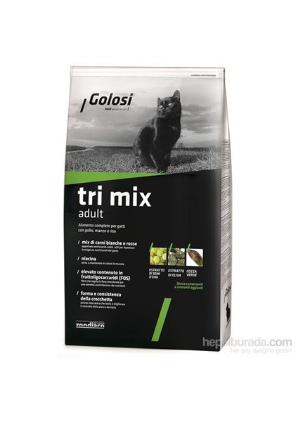 Cat Tri Mix Sığır Etli, Tavuk Etli Ve Pirinçli Yetişkin Kedi Maması 1,5 Kg