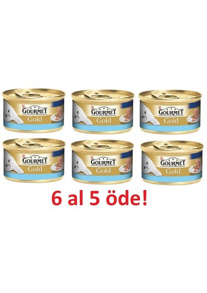 Purina Gourmet Gold Kıyılmış Ton Balıklı Konserve 85 Gr 6 Al 5 Öde!