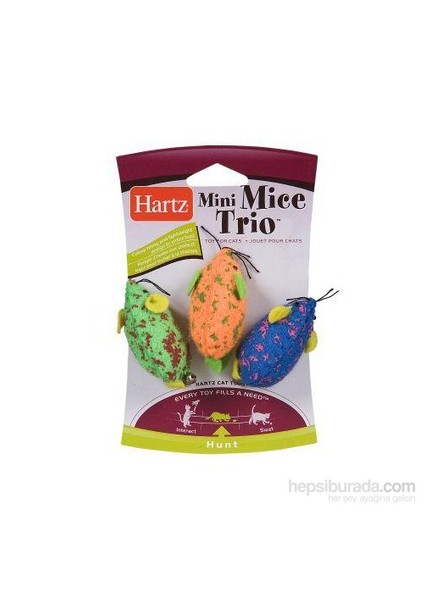 Just For Cats Mini Mice Trio Kedi Oyun Faresi