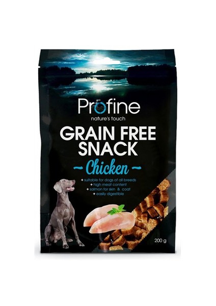 Grain Free Yarı Nemli Tahılsız Tavuk Etli Leziz Köpek Ödülü 200 Gr fd*