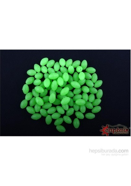 7614 Boncuk Oval Fosforlu Boyut:7 100 Lü Paket