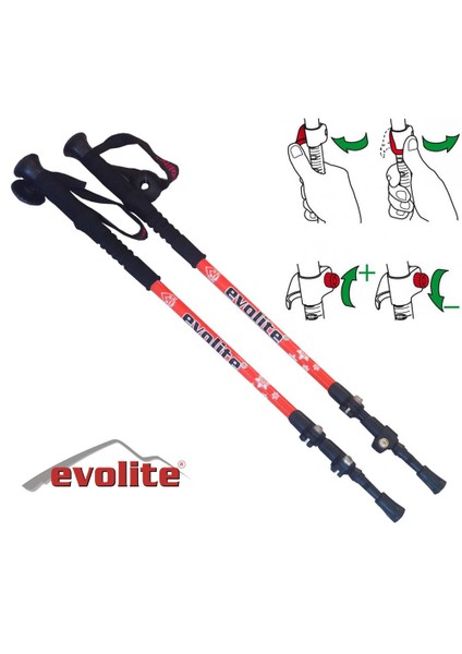 Speed Lock / Dıştan Ayarlı Kilit Sistemli Trekking Batonu