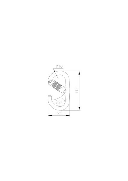 Ct Celık C/F Oval Karabına Trı-Lock