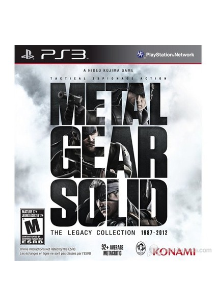 Metal Gear Solid Legacy Collection Ps3