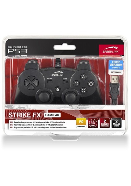 Strike FX PS3&PC Gamepad SL-4442-SBK-01 fırsatları
