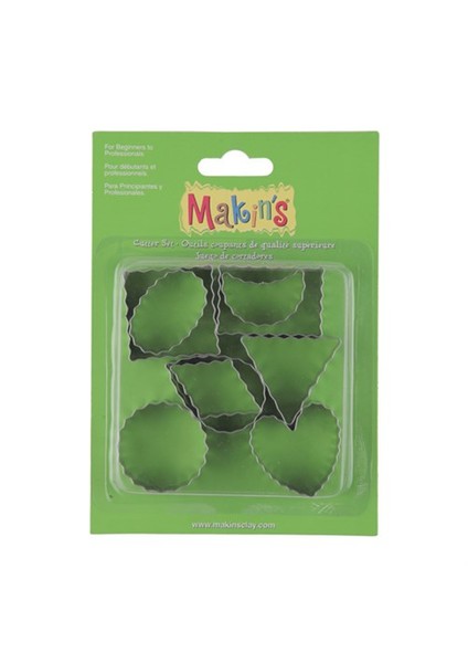 Makin's Clay 3'Lü Kesici Kalıp Seti