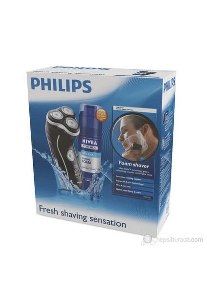 HQ-7330 Tıraş Makinesi (Nivea For Men Köpük İle)