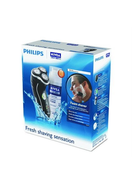 HQ-7330 Tıraş Makinesi (Nivea For Men Köpük İle)