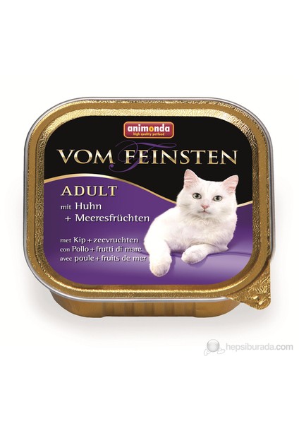 Tavuk ve Deniz Mahsullü Yetişkin Kedi Konservesi 100gr