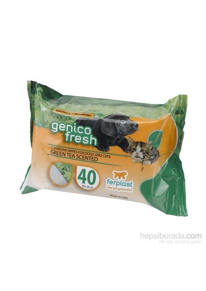 Genico Fresh Kedi Köpek Temizlik Mendili The' X4