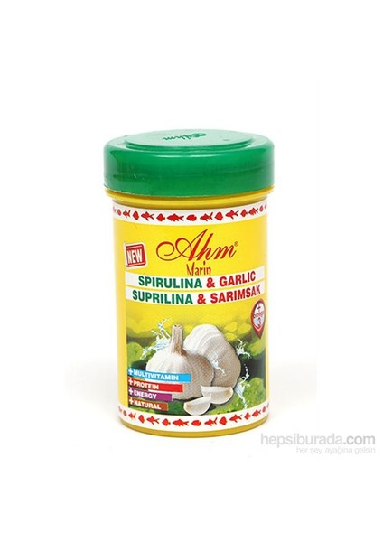 Spirulina Garlic Sarımsaklı 100Ml Balık Yemi