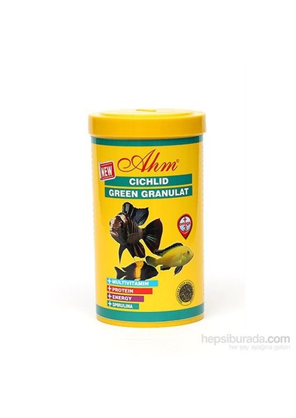 Cichlid Green Gran.1000 Ml Balık Yemi