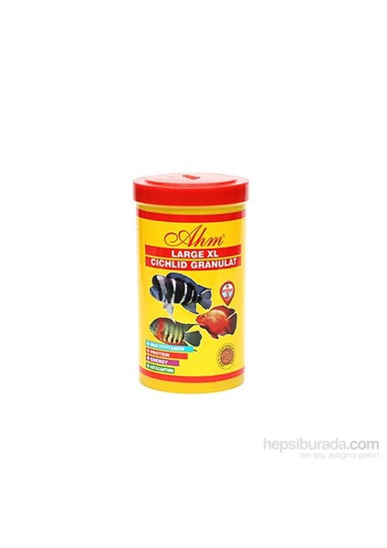 Large Xl Cichlid Granulat Balık Yemi 1000Ml