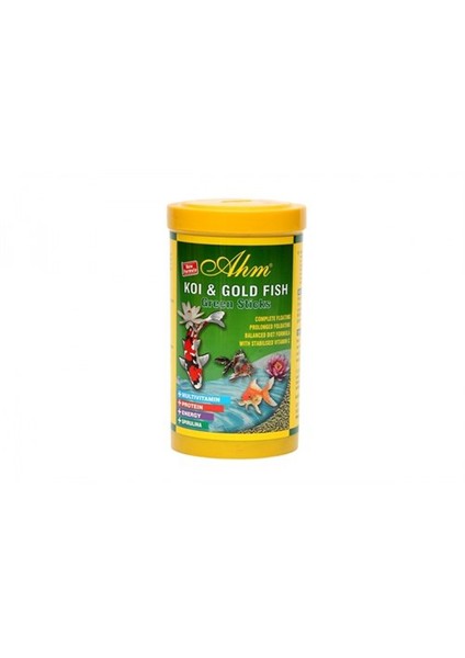 Balık Yemi Koi Goldfish Green Sticks 1000 Ml