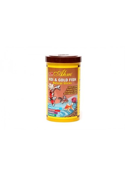 Balık Yemi Koi Goldfish Natural Sticks 1250 Ml