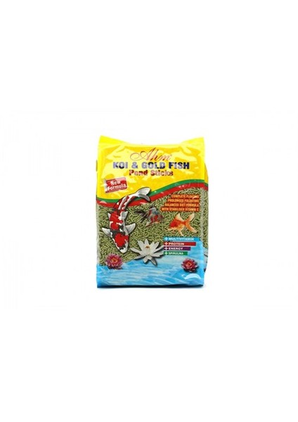 Balık Yemi Koi Goldfish Green Pond Sticks 1 Kg