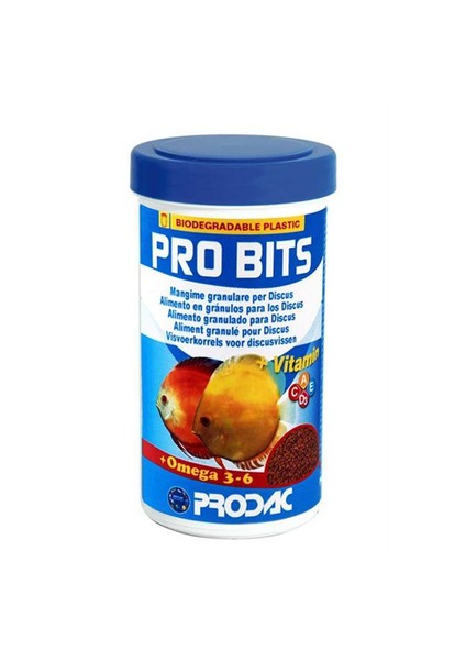 Pro Bits Discus Balıkları İçin Özel Balık Yemi 250 Ml 100 Gr