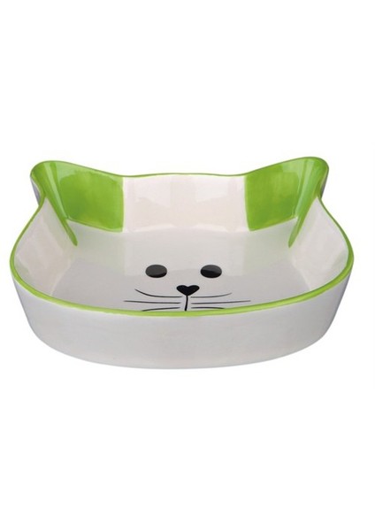 Kedi Seramik Mama Su Kabı, 0,25Lt 12Cm