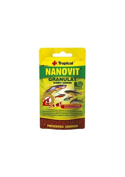 Nanovit Granül Balık Yemi 10 Gr