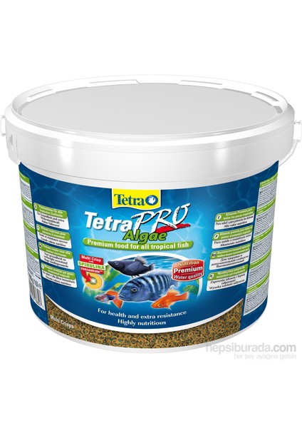 Pro Algae Crisp Balık Yemi 10 Lt