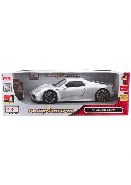 Maisto Tech Porsche 918 Spyder Uzaktan Kumandalı Araba 1:14 Gri