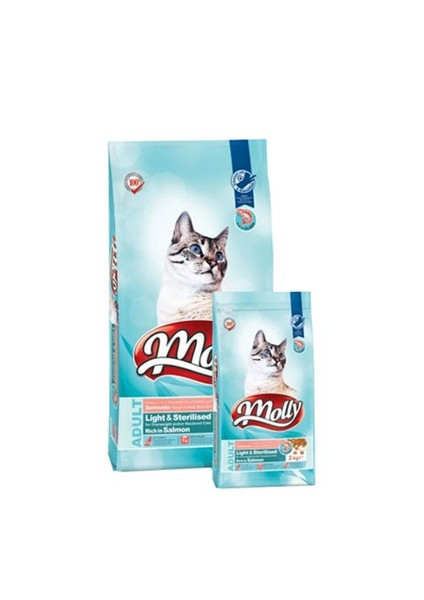 15 Kg Light-Sterilised Somonlu Kedi Maması