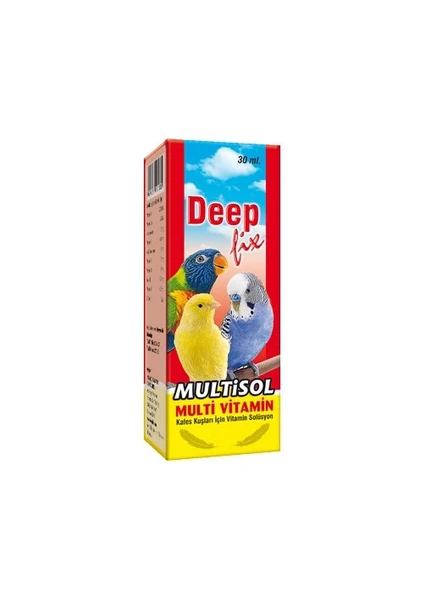 Deep Fix Multisol (Kuşlar İçin Multi-Vitamin) 30 Ml.